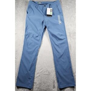 Stio Coburn Pants Mens 32x34 Blue Stretch Chino Water Repellent Hiking